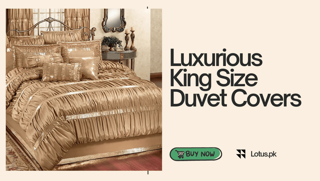 Luxurious King Size Duvet Covers & 8-Piece Quilted Duvet Cover Sets - Lotus