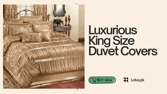 Luxurious King Size Duvet Covers & 8-Piece Quilted Duvet Cover Sets - Lotus