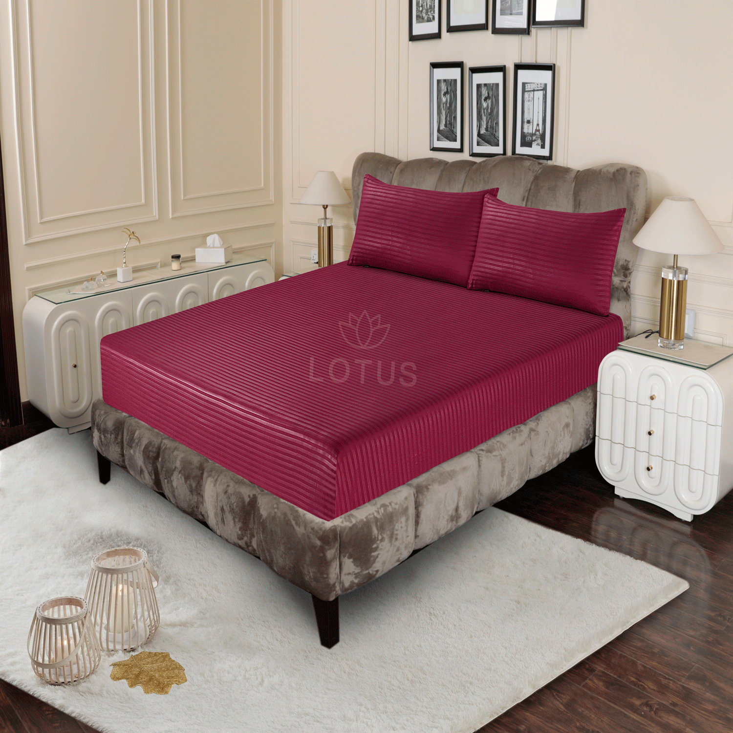 Ultra Soft Stripe Fitted sheet