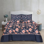 Crimson Bloom - Bed Sheet Set Single