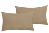 Beige Stripe Sateen - Pillow Cover Pack of 2