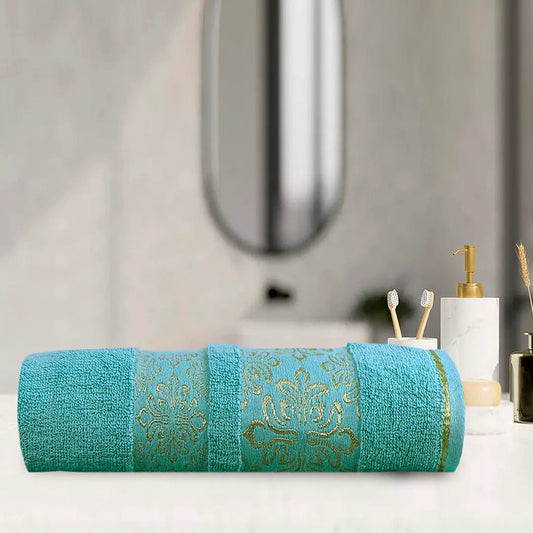 1 - Pcs Bath Towel Flower Mint - 451 - Lotus