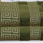 Versatile Bath Towel Olive Green (Pack Of 2)-006