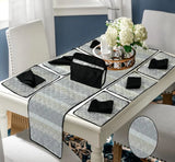 14 Pcs Quilted Table Runner Set Paris-1501 OS