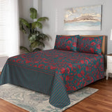 Midnight Bloom - Bed Sheet Set