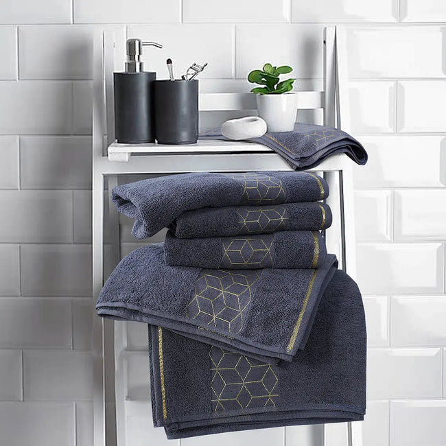Gray Diamond - 2-Pcs Jacquard Towel Set Main Image