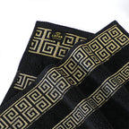 Black Versatile - 2-Pcs Jacquard Towel Set