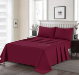 Maroon - Bed Sheet Set King