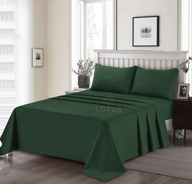 Green - Bed Sheet Set Single Hover Image