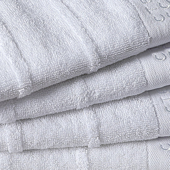 Export Quality Wash & Face Towel White (Pack of 4)-526 Main Image