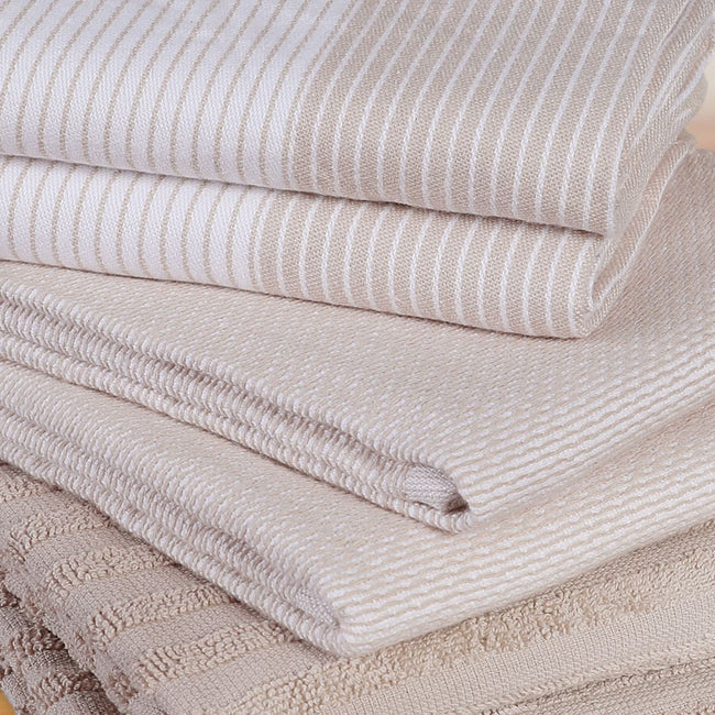 Export Quality Flat & Terry Kitchen Towel Brown Main Image