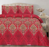 Red Paisley - Bed Sheet Set