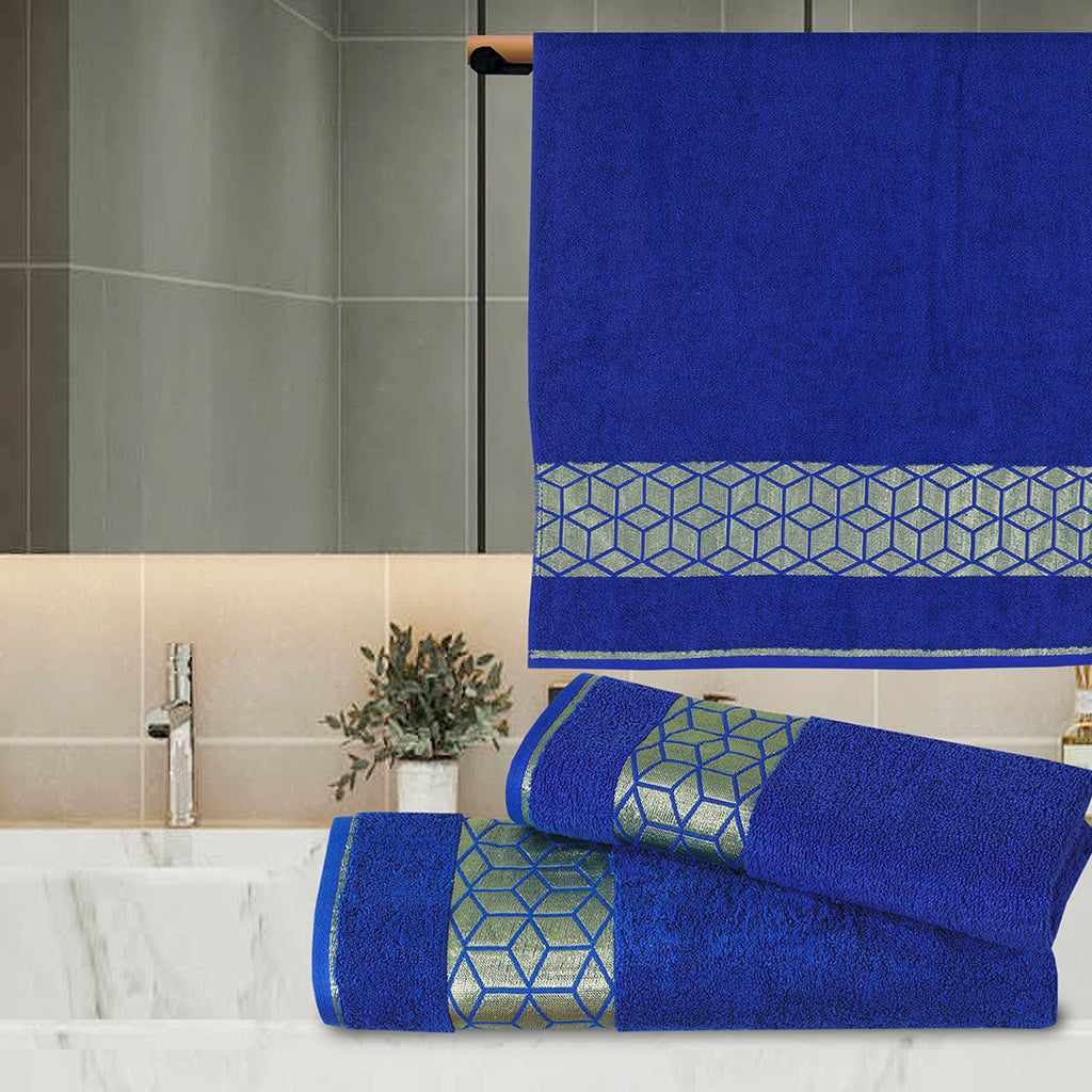 3-Pcs Towel Set 3D Boeing Blue-474