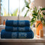 Teal Flower - 3-Pcs Jacquard Towel Set