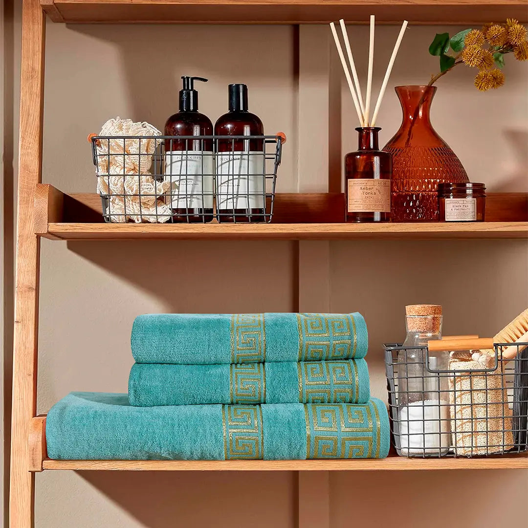 3-Pcs Towel Set Versatile Mint-562