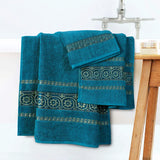 3-Pcs Towel Set Circle Jade Green-596