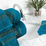 3-Pcs Towel Set Circle Jade Green-596