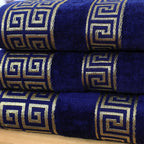Navy Versatile - 3-Pcs Jacquard Towel Set