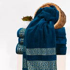 Teal Versatile - 3-Pcs Jacquard Towel Set