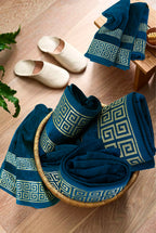 Teal Versatile - 3-Pcs Jacquard Towel Set