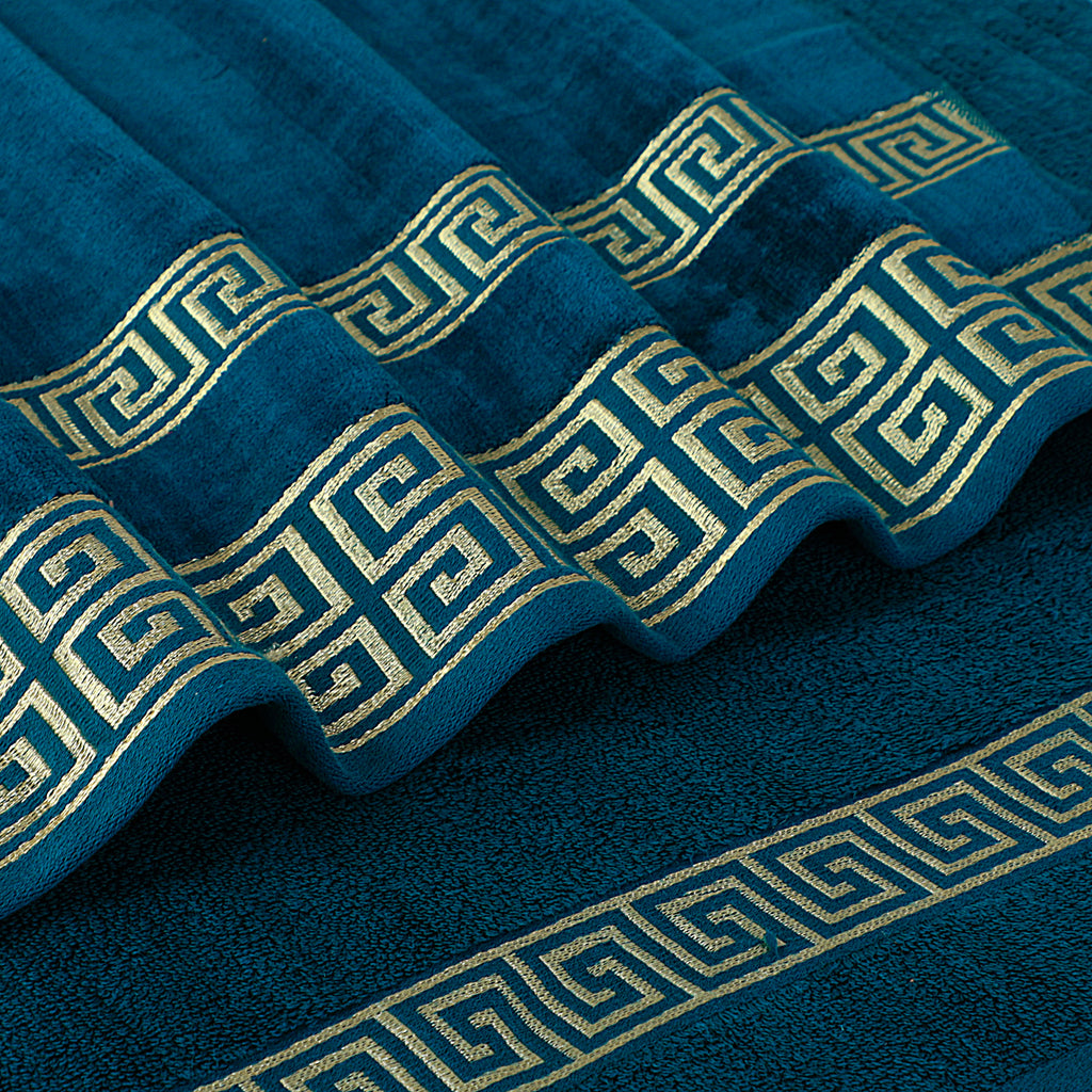 Teal Versatile - 3-Pcs Jacquard Towel Set