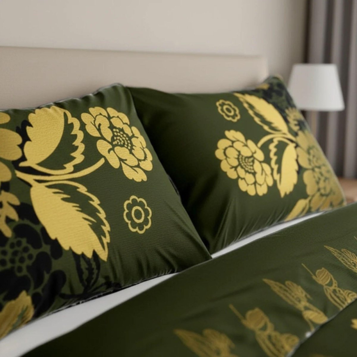 3 Pcs King Size Ultra Soft Bedsheet - Lush - Lotus