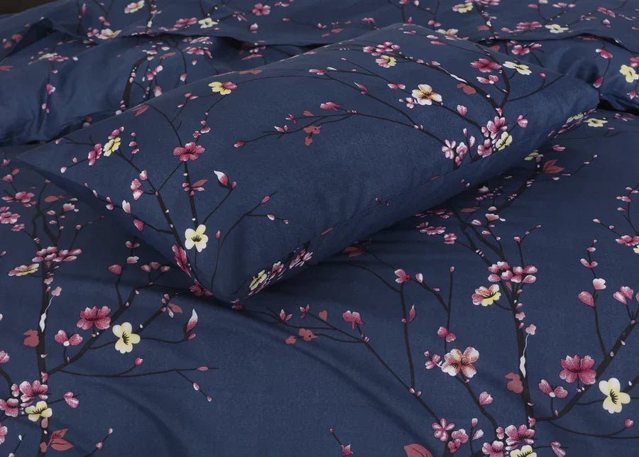 3 Pcs King Size Ultra Soft Bedsheet - Moonbloom - Lotus