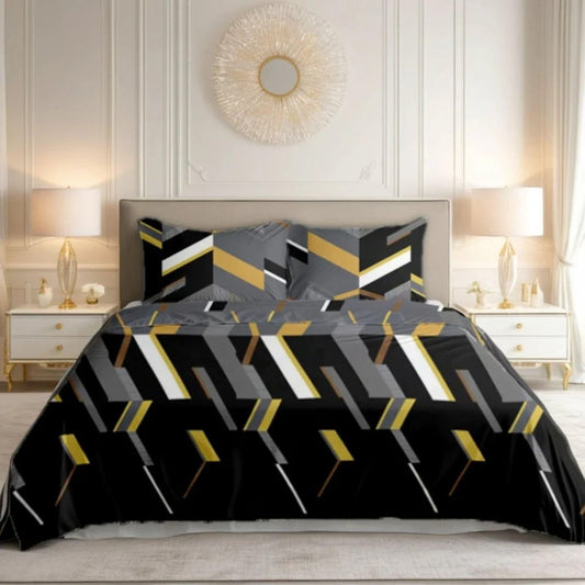 3 Pcs King Size Ultra Soft Bedsheet - Stark - Lotus