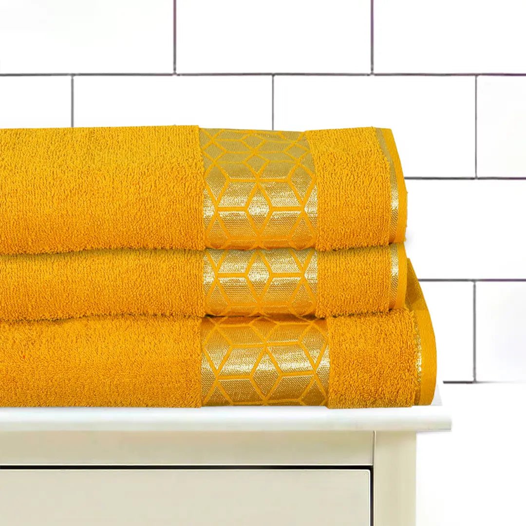 3 - Pcs Towel Set 3D Mustad - 468 - Lotus