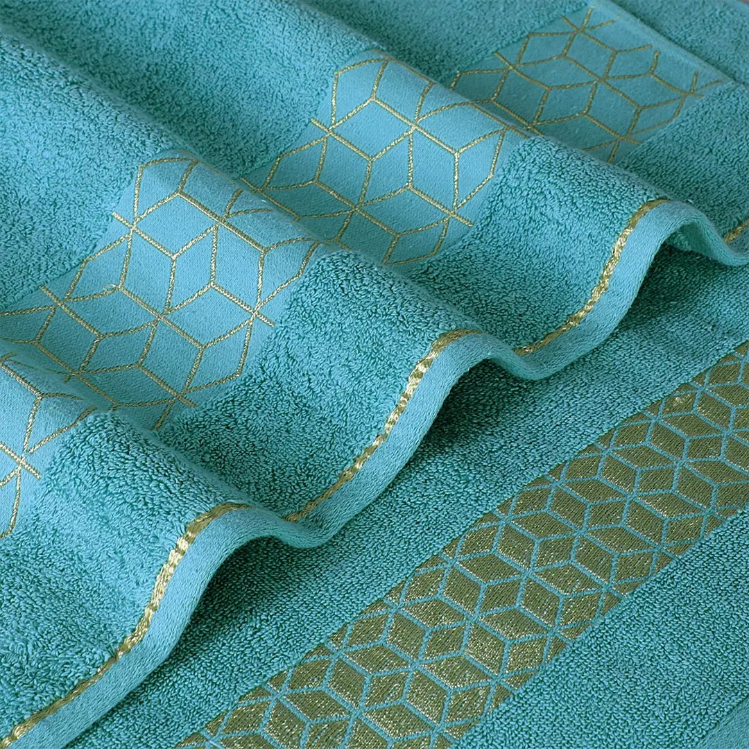3 - Pcs Towel Set Diamond Mint - 571 - Lotus