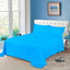 Plain Dyed Bed Sheet Set Aquarius King-30156 RFS