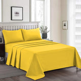 Plain Dyed Bed Sheet Set Dandelion Single-30292