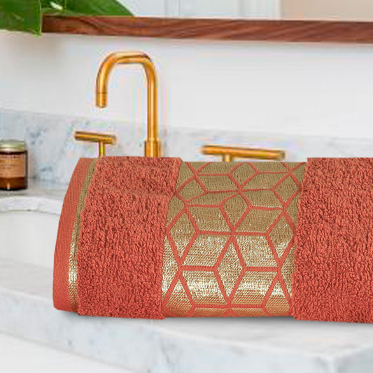 Bath Towel 3D Terracotta-492