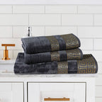 Gray Versatile - 3-Pcs Jacquard Towel Set