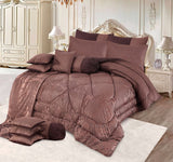 Heavy Palachi Bridal Comforter 14 Pcs Set Chocolate-50122 HC