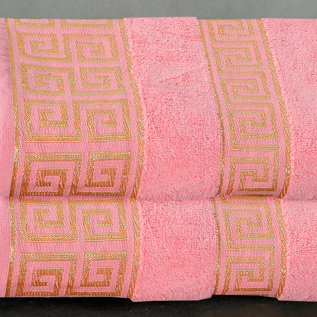 Versatile Bath Towel Pink (Pack Of 2)-510