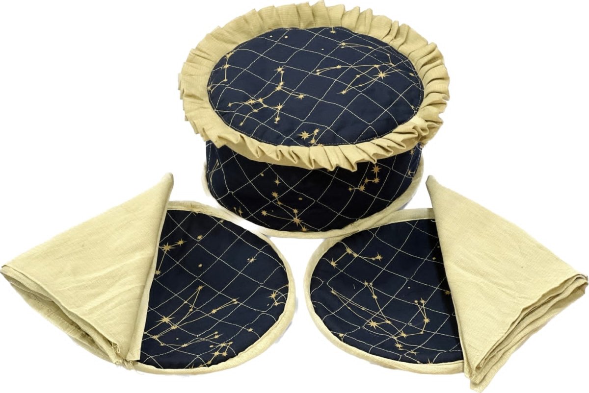 5 Pcs Quilted Hot Pot Set - Lotus