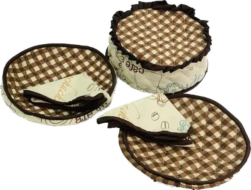 5 Pcs Quilted Hot Pot Set - Lotus