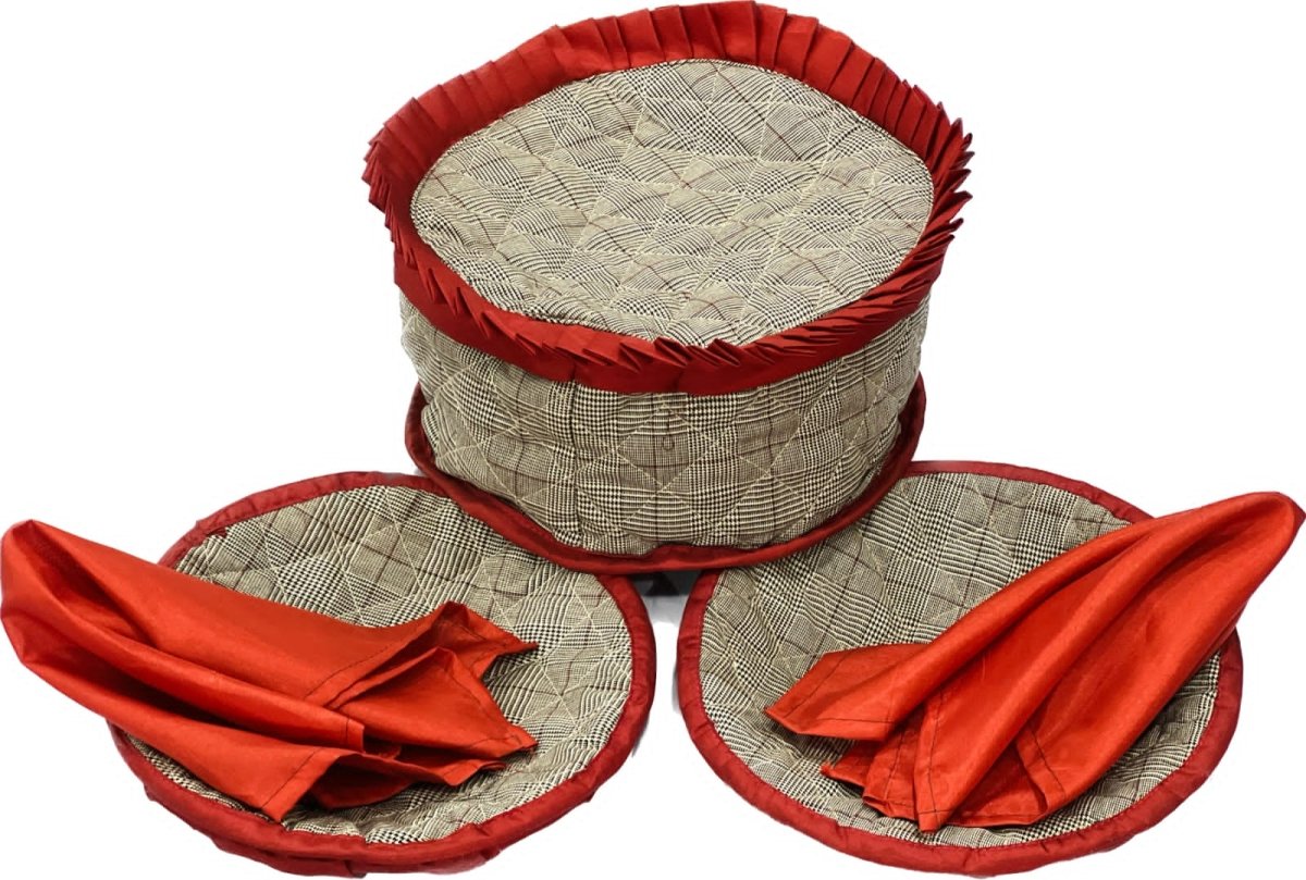 5 Pcs Quilted Hot Pot Set - Lotus