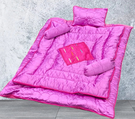 5 Pieces Baby Cot Set - 114 - Lotus