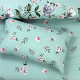 Aqua Bloom - Bed Sheet Set