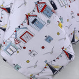 Beach Hut - Cartoon Bed Sheet