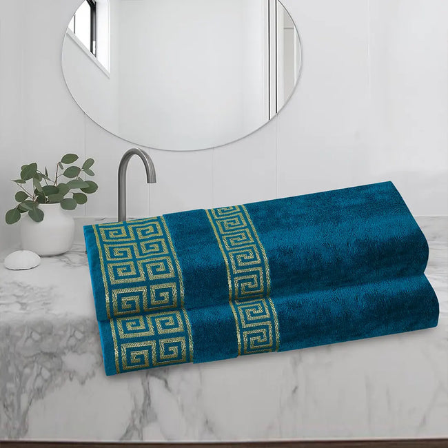 Versatile Bath Towel Zinc (Pack Of 2)-007 Hover Image
