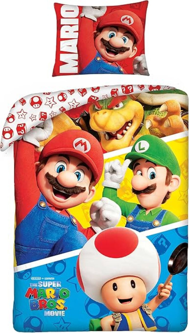 Super Mario - Cartoon Bed sheet Hover Image