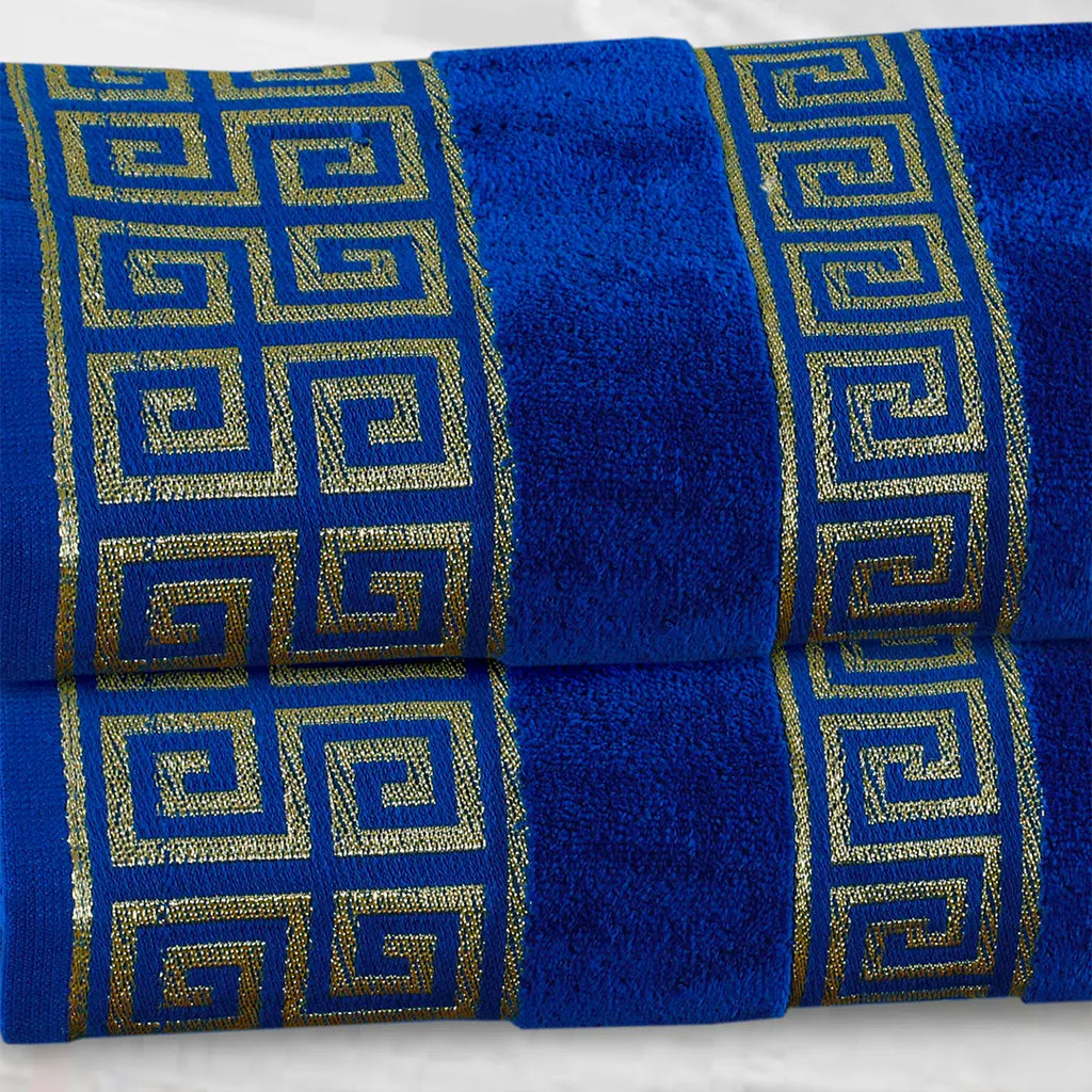 Versatile Bath Towel Royal Blue (Pack Of 2)-005