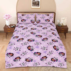 Dinosaur Wonderland - Cartoon Bed sheet ( Glow in Dark) King