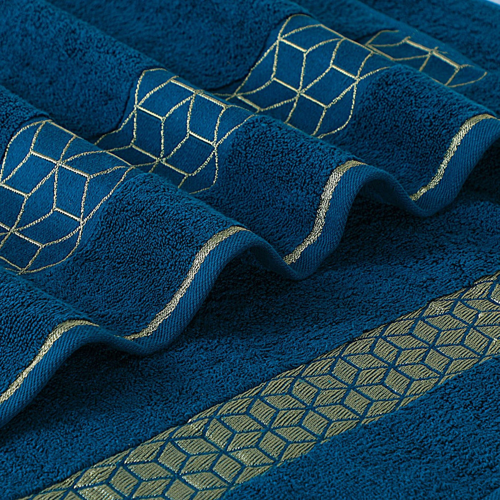 Teal Diamond Bath Towel