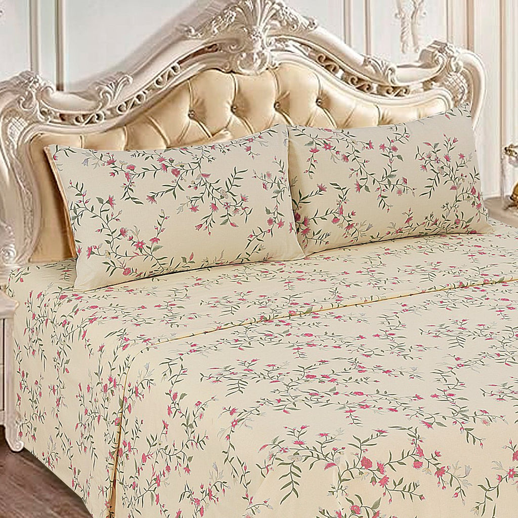 Floral - Bed Sheet Set Queen