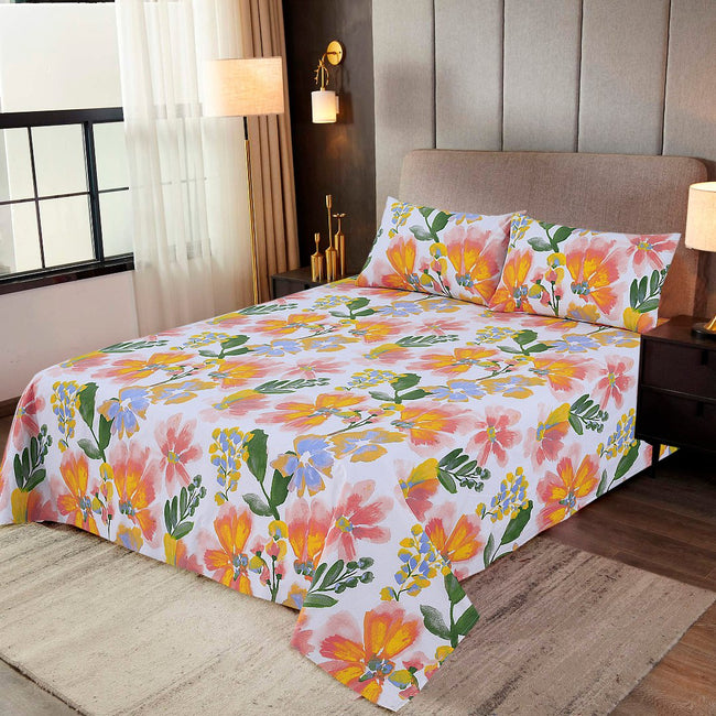 Flower Buds- Bed Sheet Set King Hover Image