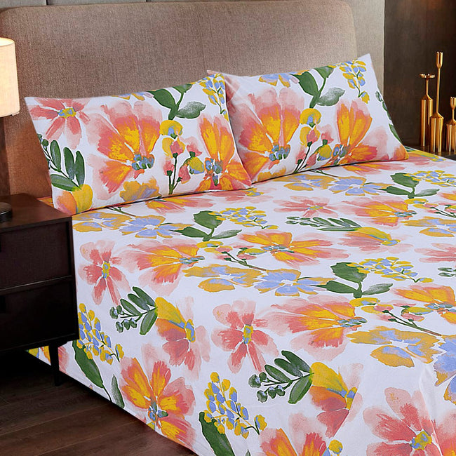 Flower Buds- Bed Sheet Set King Main Image